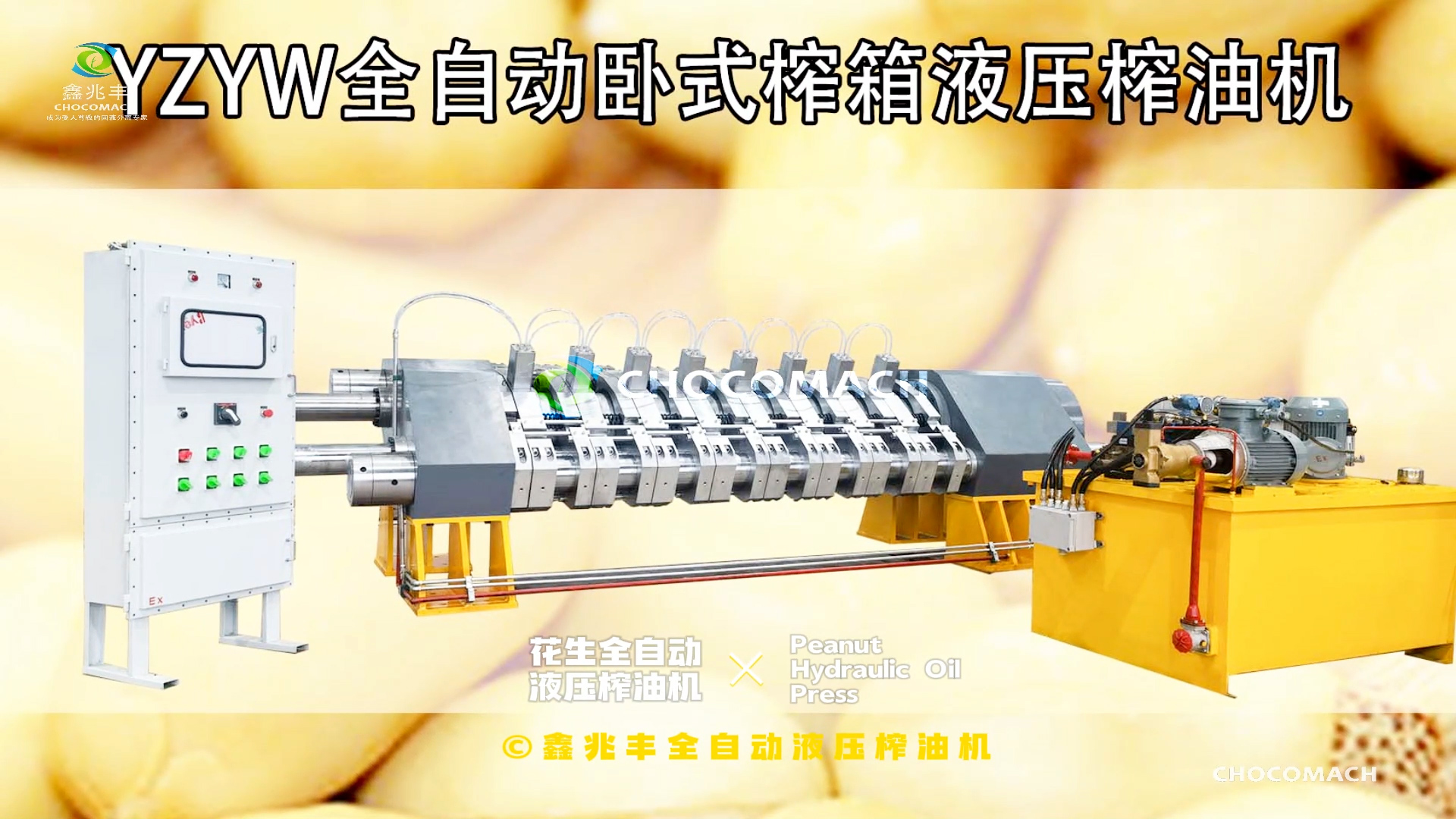 YZYW全自動(dòng)液壓花生榨油機(jī)